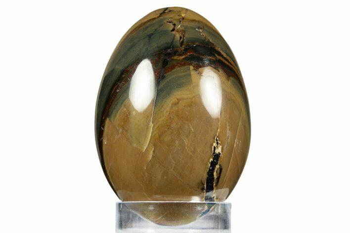 Polished Mahogany Jasper Egg - Australia #312688